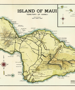 Hawaii Visitors Bureau Maui 1956 （HM55)
