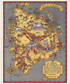 RTW Hawaii (Big Island) Fun Map（HM60)